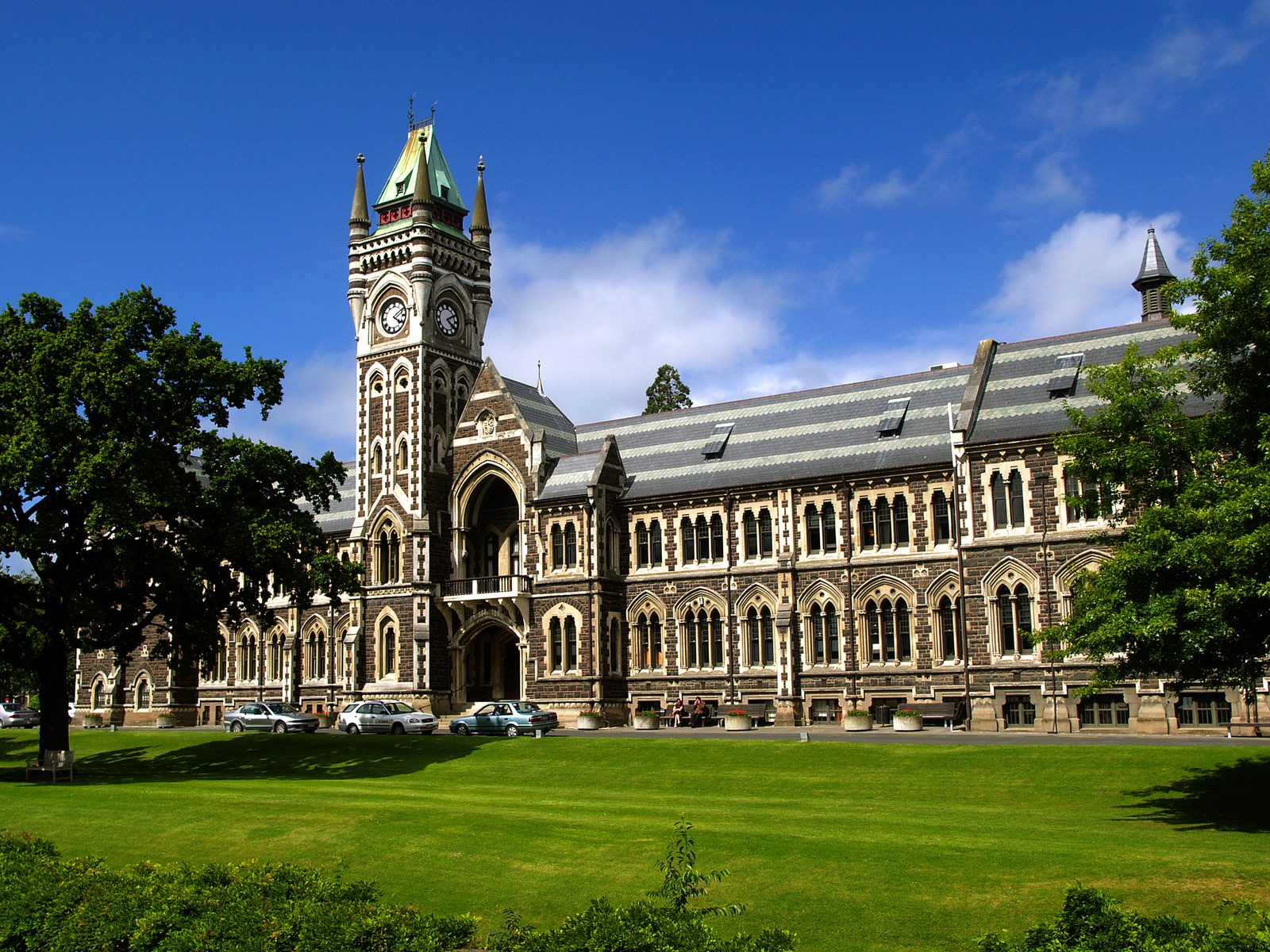 University of Otago Registry Clock Tower in Dunedin